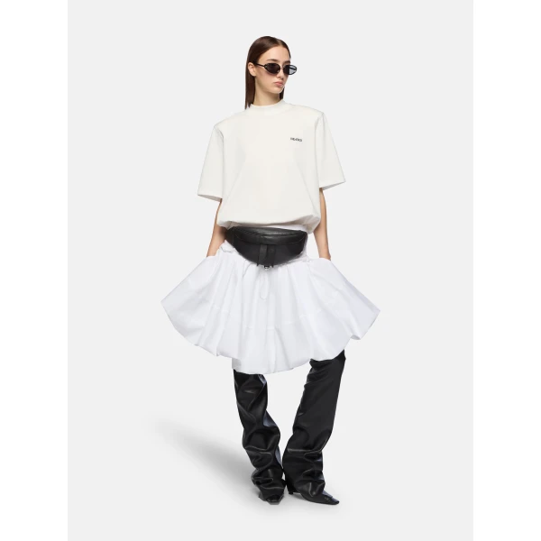 White midi skirt