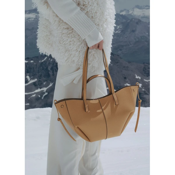 Polène Cyme Mini in Ocher Cyme Mini in Ocher - Mini Bags - Parisian Luxury Leather Bag at Luxury Shoes 