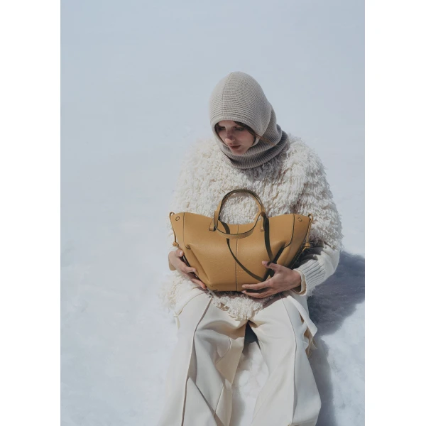 Polène Cyme Mini in Ocher Cyme Mini in Ocher - Mini Bags - Parisian Luxury Leather Bag at Luxury Shoes 