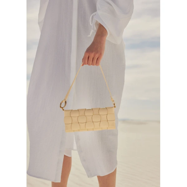 Polène Neiti in Wheat Neiti in Wheat - Shoulder & Crossbody Bags - Parisian Luxury Leather Bag at Luxury Shoes 