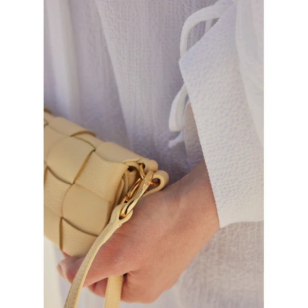 Polène Neiti in Wheat Neiti in Wheat - Shoulder & Crossbody Bags - Parisian Luxury Leather Bag at Luxury Shoes 