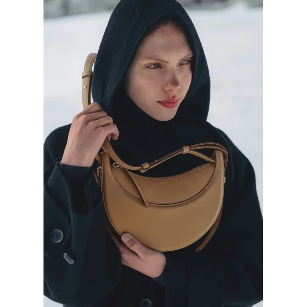 Polène Numéro Dix in Ocher Numéro Dix in Ocher - Shoulder & Crossbody Bags - Parisian Luxury Leather Bag at Luxury Shoes 