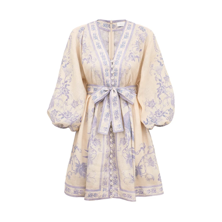 Indra Plunge Mini Dress