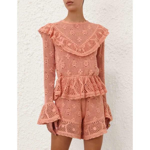 Elevate your elegance in this Zimmermann Tops available now at Luxury Shoes 