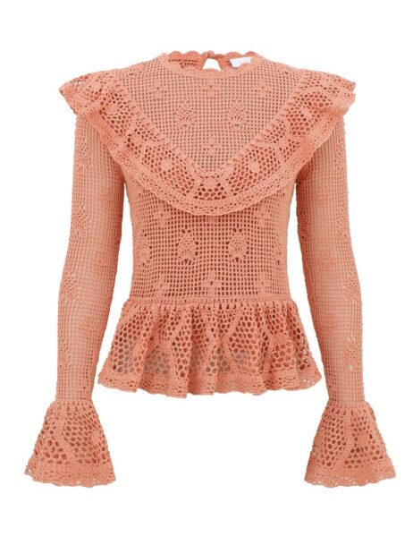 Elevate your elegance in this Zimmermann Tops available now at Luxury Shoes 