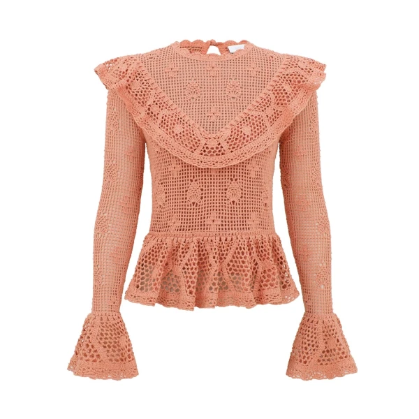 Elevate your elegance in this Zimmermann Tops available now at Luxury Shoes 