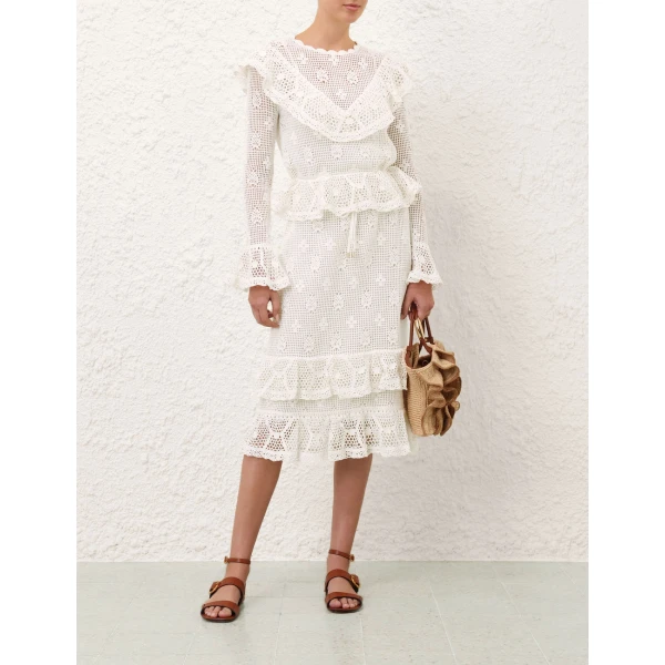 Elevate your elegance in this Zimmermann Dresses available now at Luxury Shoes 