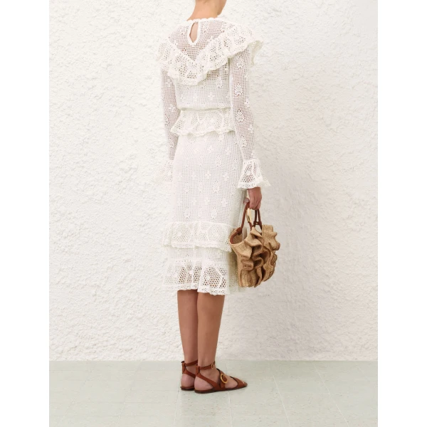 Elevate your elegance in this Zimmermann Dresses available now at Luxury Shoes 