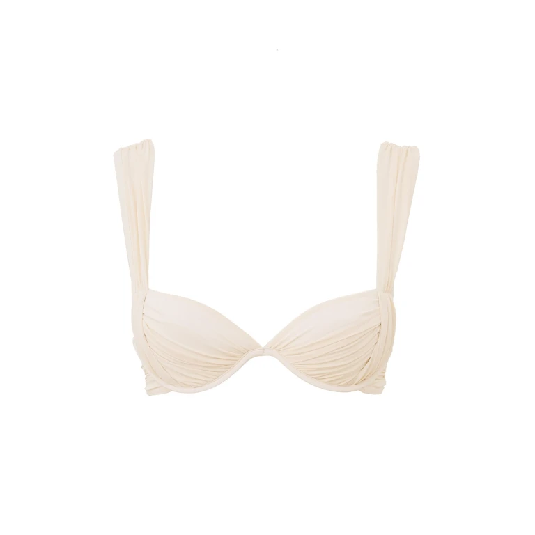 Roselight Drape Bikini Top