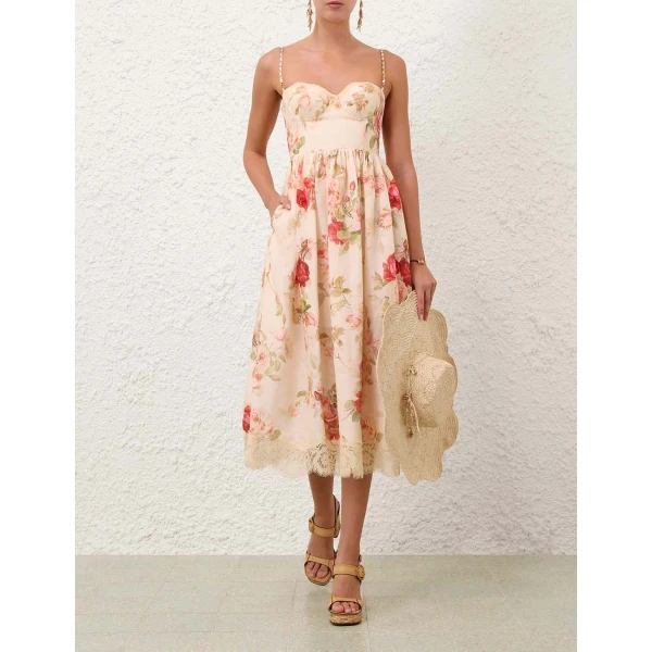 Elevate your elegance in this Zimmermann Dresses available now at Luxury Shoes 