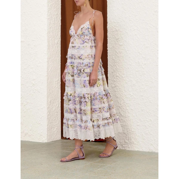 Elevate your elegance in this Zimmermann Dresses available now at Luxury Shoes 
