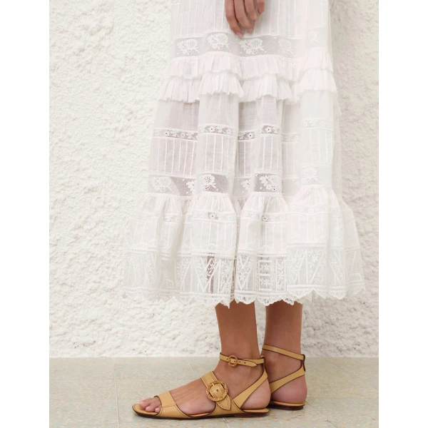 Elevate your elegance in this Zimmermann Dresses available now at Luxury Shoes 
