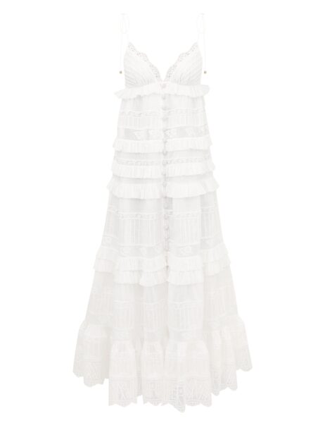 Elevate your elegance in this Zimmermann Dresses available now at Luxury Shoes 