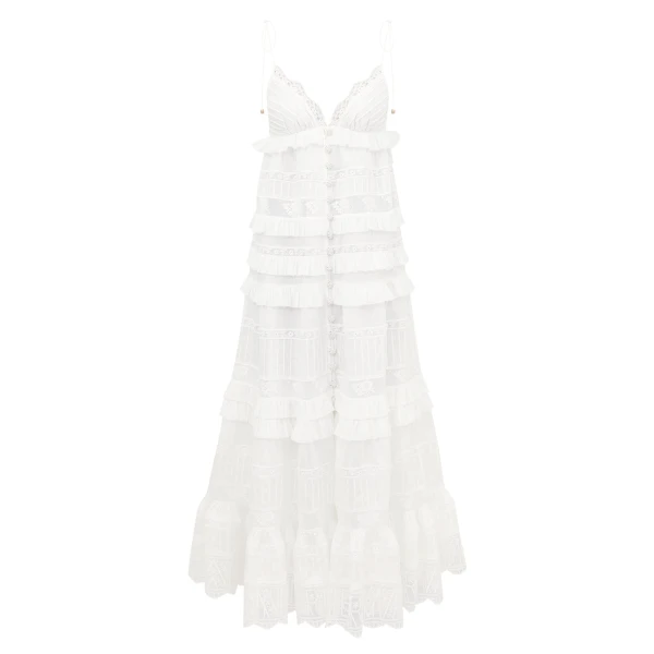 Elevate your elegance in this Zimmermann Dresses available now at Luxury Shoes 