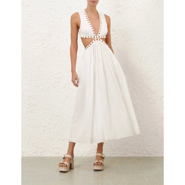 Elevate your elegance in this Zimmermann Dresses available now at Luxury Shoes 
