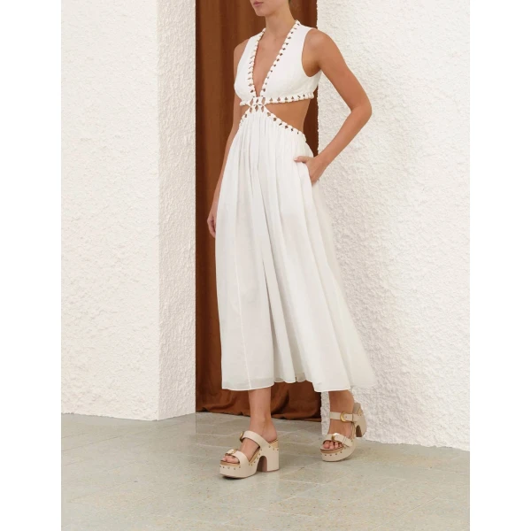 Elevate your elegance in this Zimmermann Dresses available now at Luxury Shoes 