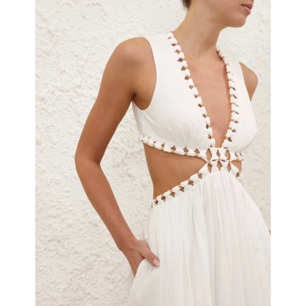 Elevate your elegance in this Zimmermann Dresses available now at Luxury Shoes 