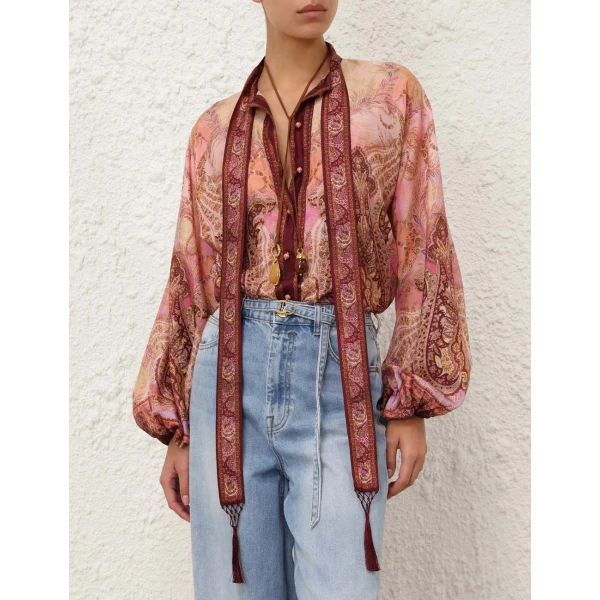 Elevate your elegance in this Zimmermann Tops available now at Luxury Shoes 