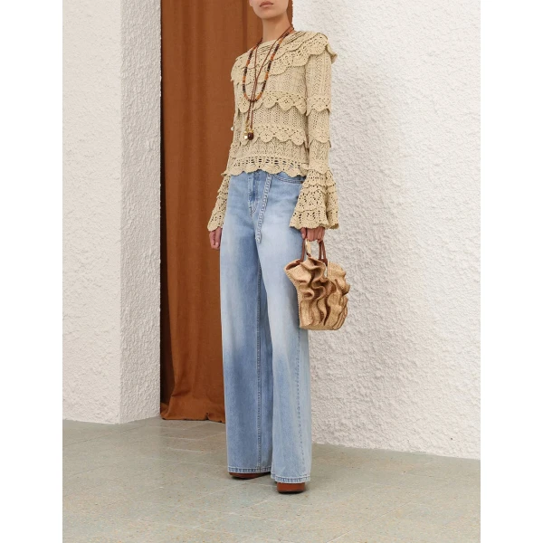 Elevate your elegance in this Zimmermann Tops available now at Luxury Shoes 