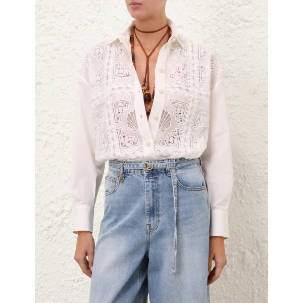 Elevate your elegance in this Zimmermann Tops available now at Luxury Shoes 