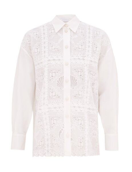 Elevate your elegance in this Zimmermann Tops available now at Luxury Shoes 