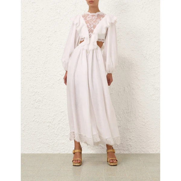 Elevate your elegance in this Zimmermann Dresses available now at Luxury Shoes 