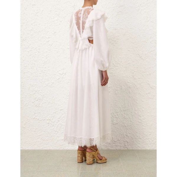 Elevate your elegance in this Zimmermann Dresses available now at Luxury Shoes 