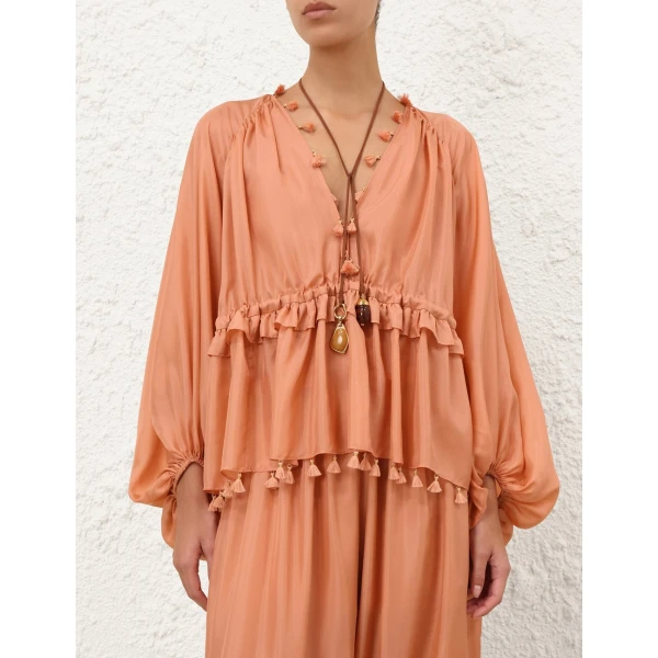 Elevate your elegance in this Zimmermann Tops available now at Luxury Shoes 
