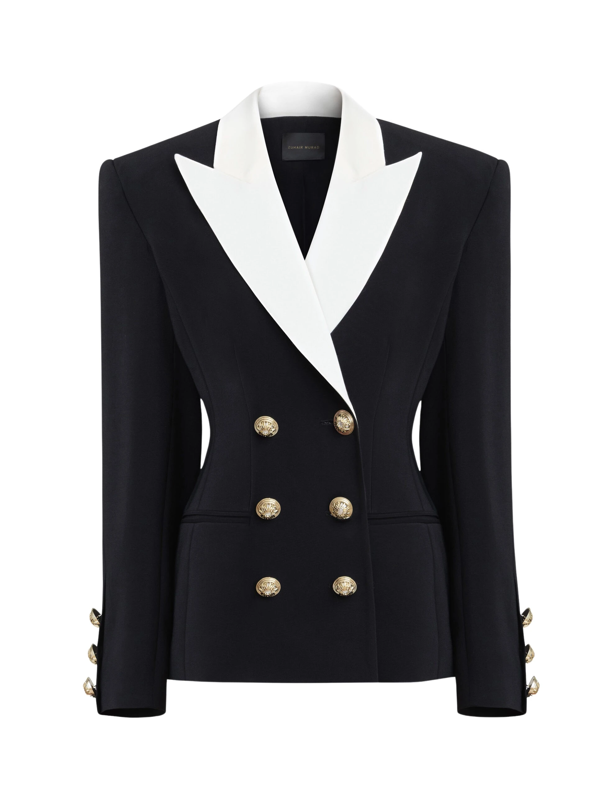 Zuhair-Murad-Double-Breasted-Jacket-5-scaled54933_nobg Zuhair Murad Double Breasted Jacket - Jackets - Lebanese Haute Couture and Evening Gowns at Luxury Shoes
