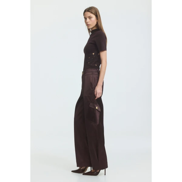 Aje Ardena Satin Cargo Pant