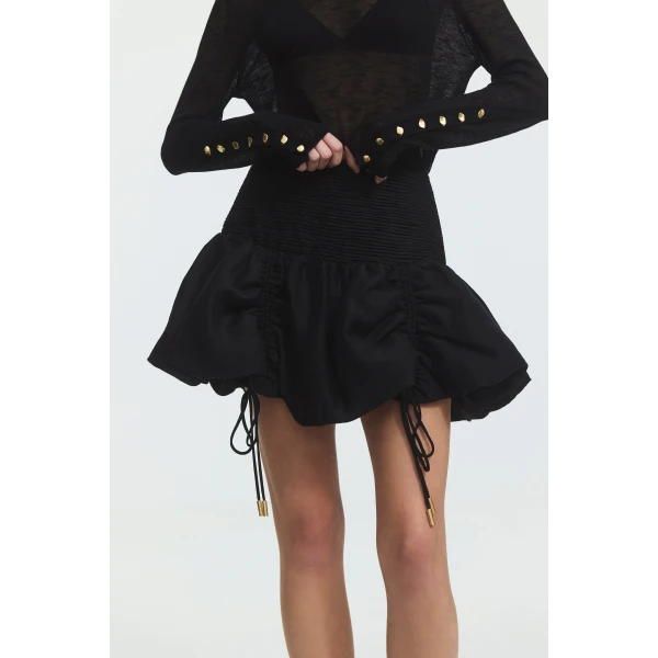 Black knitwear