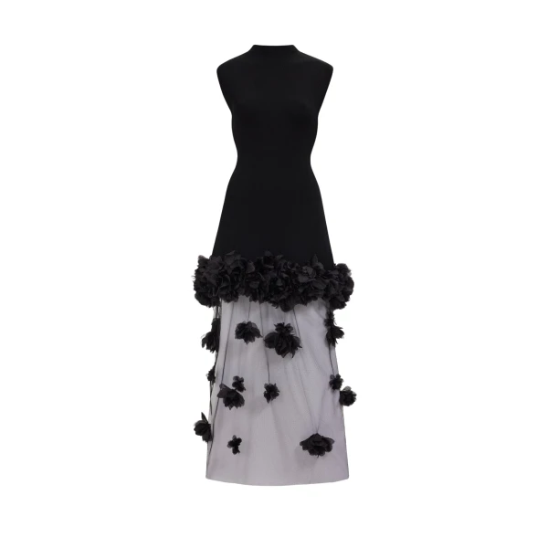 Aje Fleura Knit Midi Dress