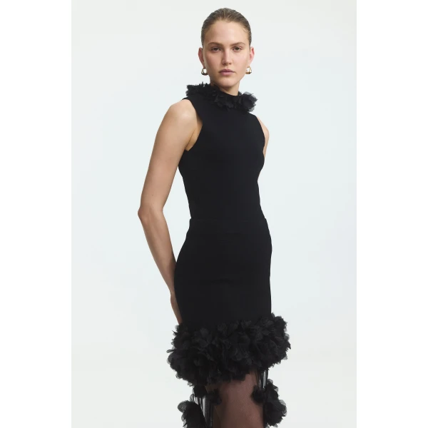 Black knitwear