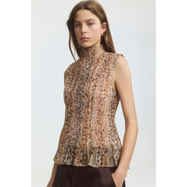 Sandhaze Leopard tops