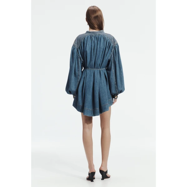Aje Viva Denim Mini Dress