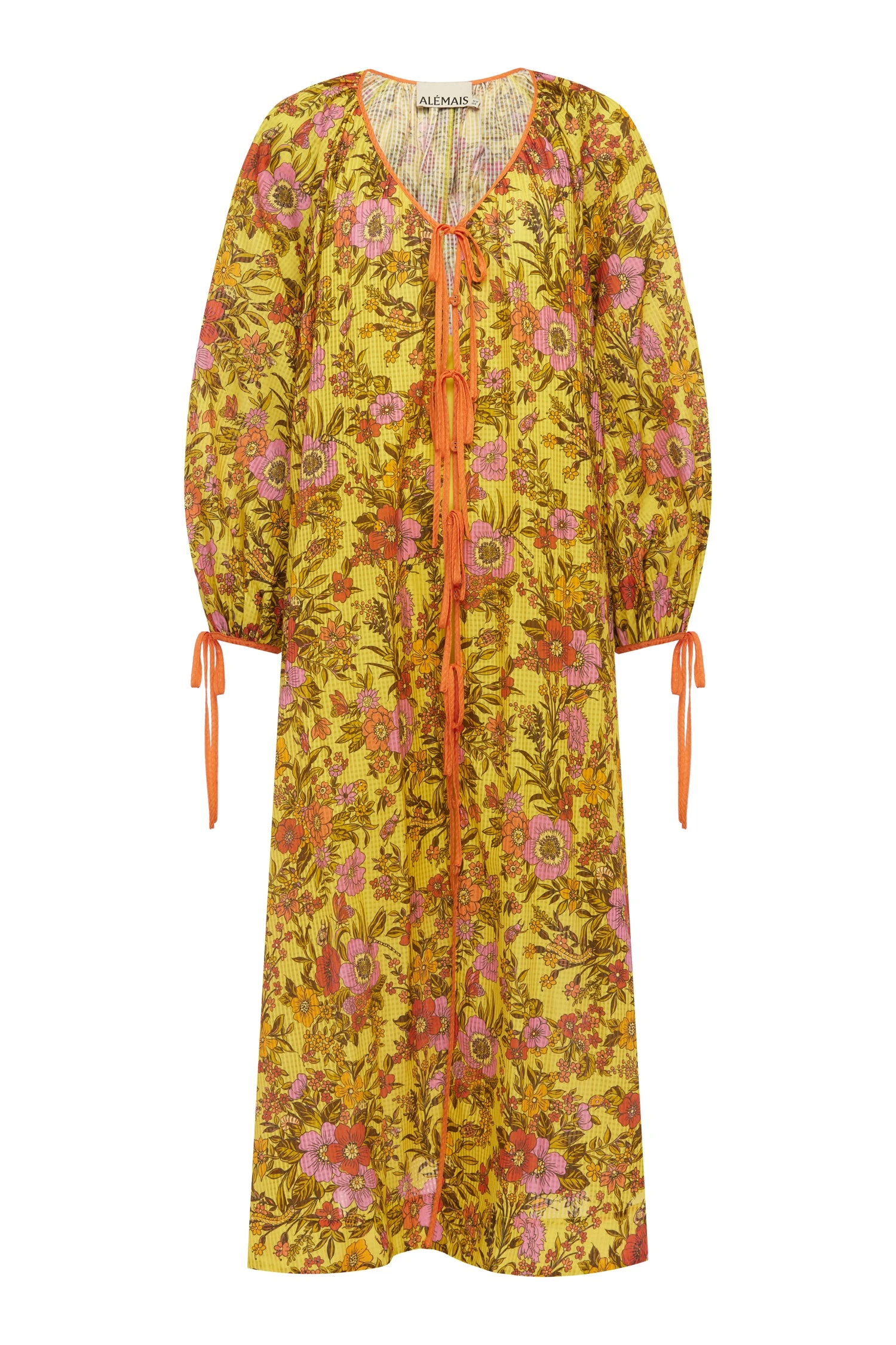 Kitty Tie Front Shirtdress by Alemais - Dresses Alémais Kitty Tie Front Shirtdress