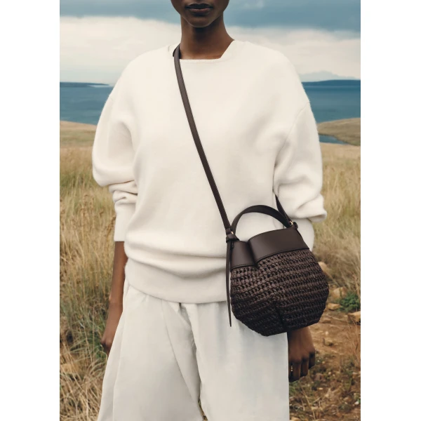 Brown Polène crossbody bag
