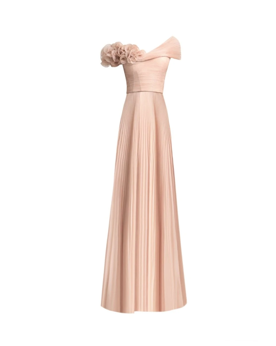 Gemy Maalouf Asymmetrical Chiffon Corset Dress Gemy Maalouf Asymmetrical Chiffon Corset Dress