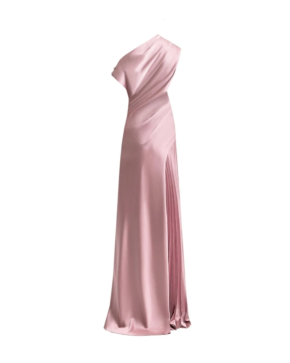 Gemy Maalouf Asymmetrical Plissé Under-Skirt Dress Gemy Maalouf Asymmetrical Plissé Under-Skirt Dress