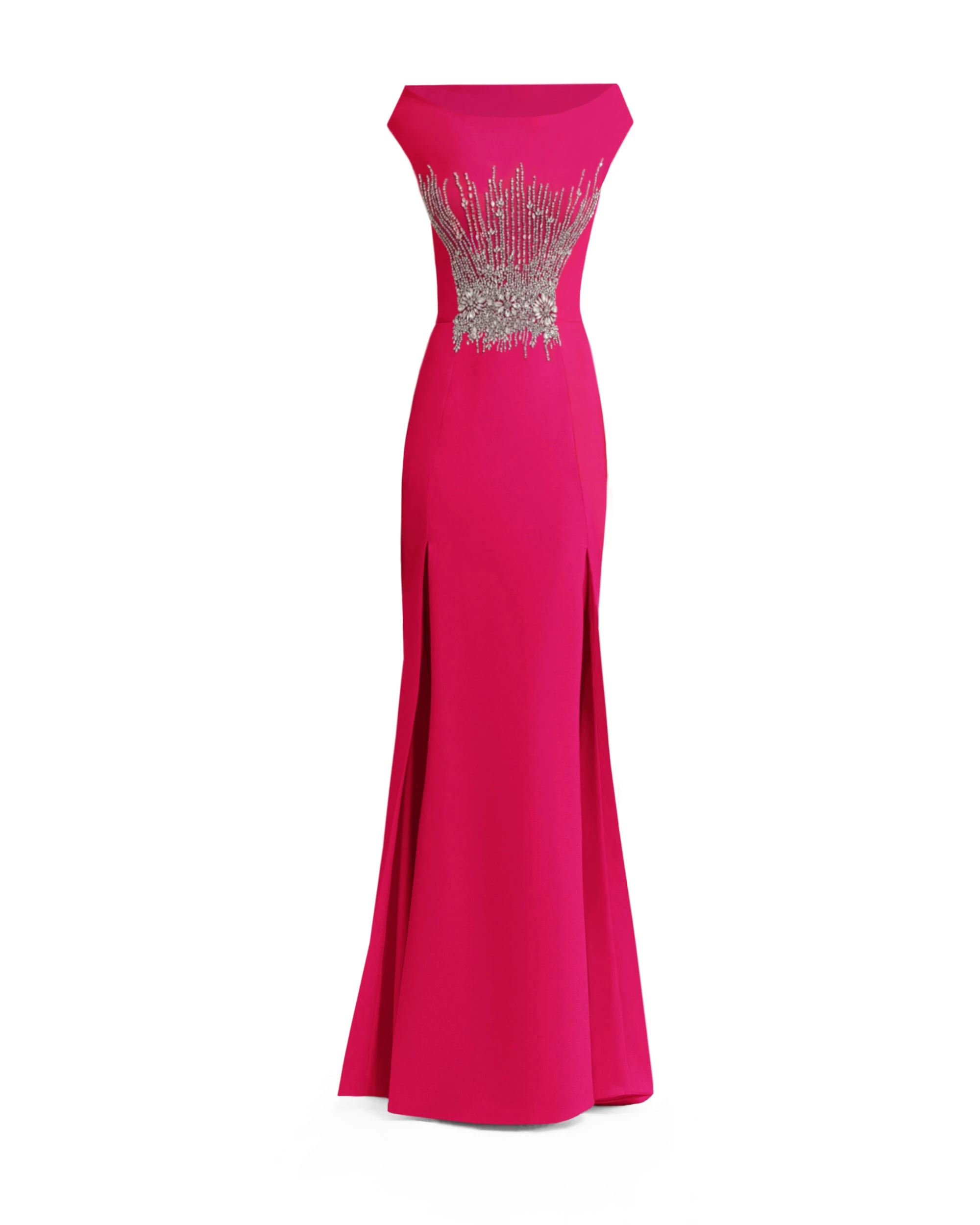 Gemy Maalouf Bateau Collar Slim-Cut Dress Gemy Maalouf Bateau Collar Slim-Cut Dress