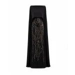 Gemy Maalouf Beaded Cape Dress