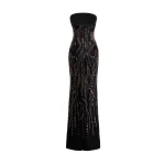 Gemy Maalouf Beaded Strapless Dress