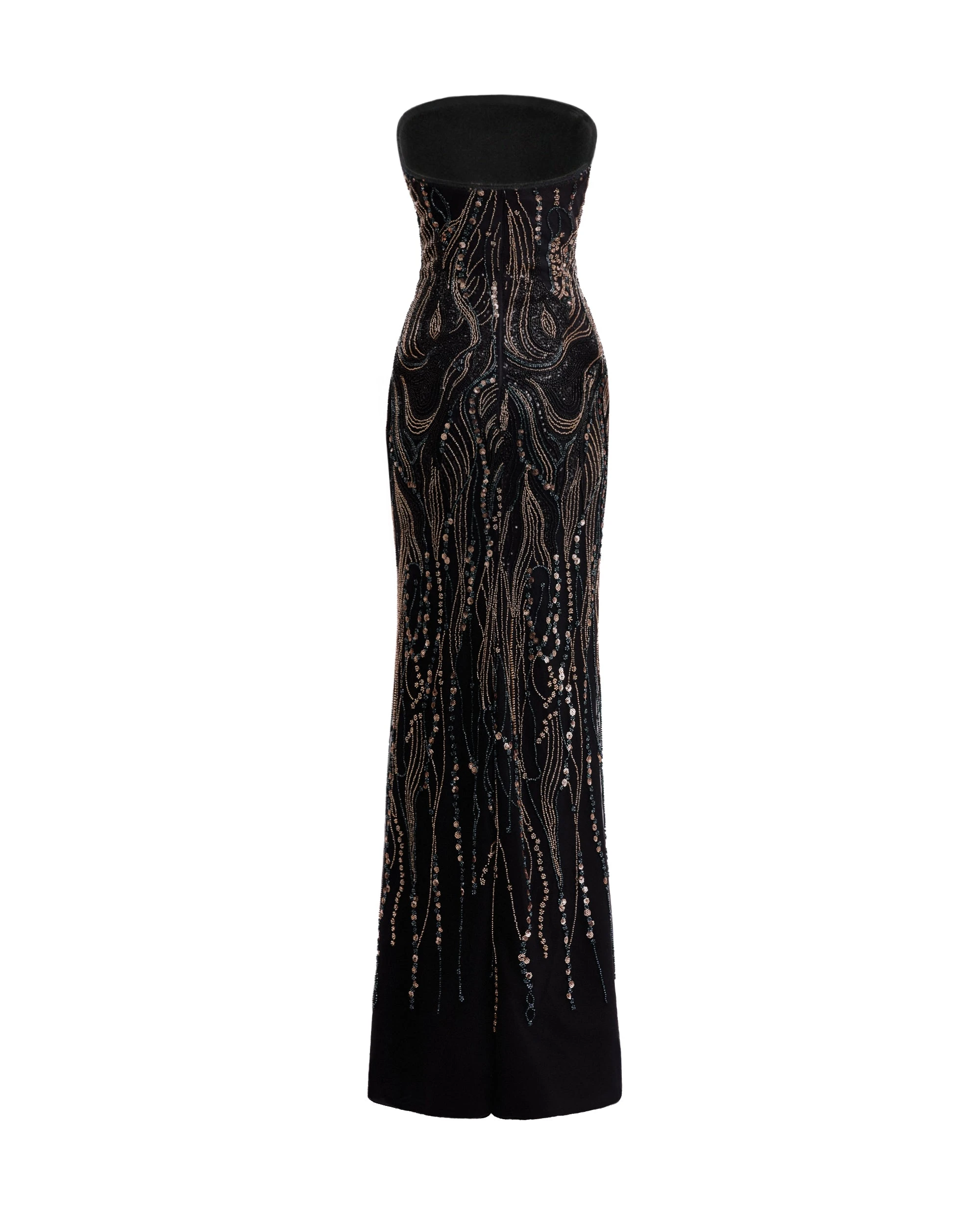 Gemy Maalouf Beaded Strapless Dress Gemy Maalouf Beaded Strapless Dress
