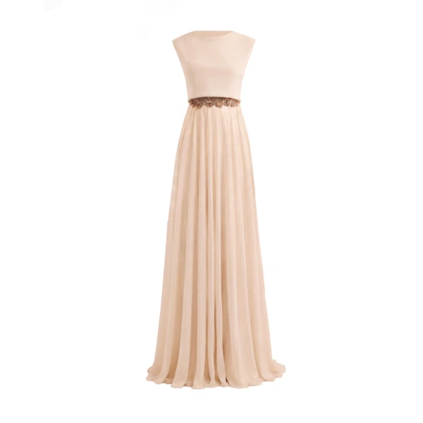 Gemy Maalouf Cowl Gathered Dress