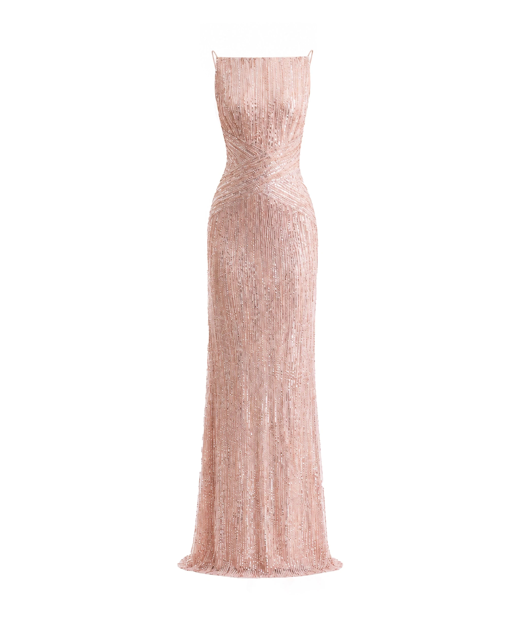 Gemy Maalouf Criss-Cross Beaded Dress Gemy Maalouf Criss-Cross Beaded Dress