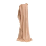 Gemy Maalouf Floral Neckline Asymmetrical Dress