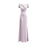 Gemy Maalouf Off-Shoulders Dress with Beaded Sleeves Gemy Maalouf Off-Shoulders Dress with Beaded Sleeves
