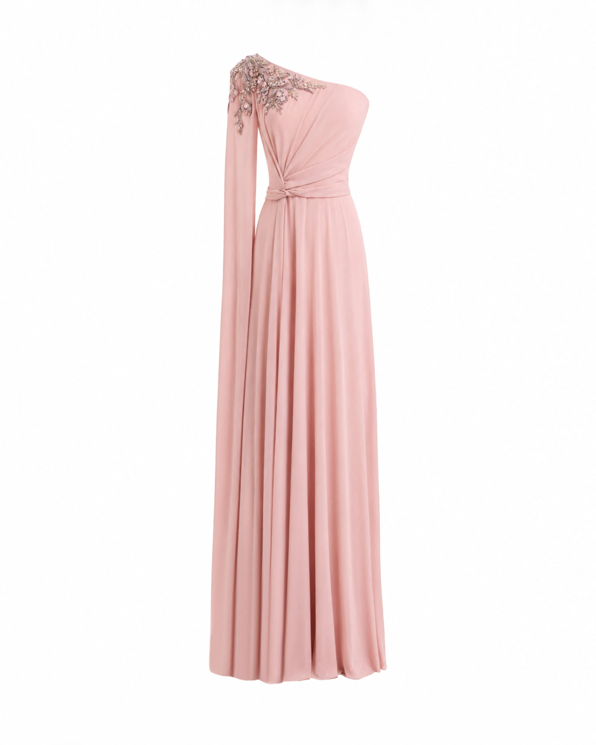 Gemy Maalouf One-Shoulder Draped Dress Gemy Maalouf One-Shoulder Draped Dress