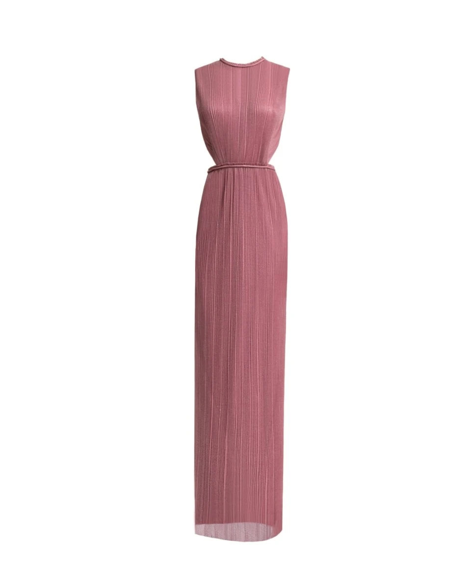 Gemy Maalouf Slim-Cut Dress with Cut-Outs Gemy Maalouf Slim-Cut Dress with Cut-Outs