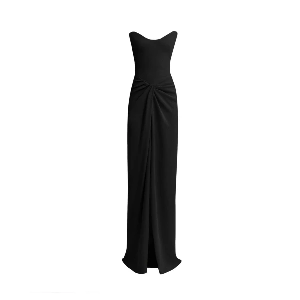 Gemy Maalouf Strapless Draped Dress